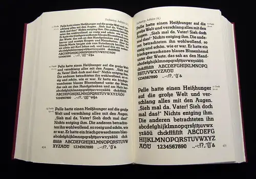 Schriftproben für den Bleisatz 1988 Typographie am