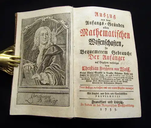 Wolf, Christian 1755 Auszug aus den Anfangs- Gründen aller Mathematischen... am