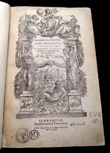 Asinius, Joannes Baptista 1562 Commentarii in titulum digestorum de ... am