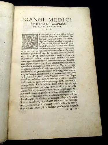 Asinius, Joannes Baptista 1562 Commentarii in titulum digestorum de ... am