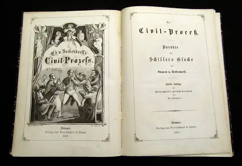 von Seckendorff, Eduard 1867 Civil-Prozess - Parodie auf Schillers Glocke am