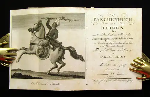 Zimmermann Taschenbuch der Reisen 10. Jhg. 1811 komplett Belletristik  mb