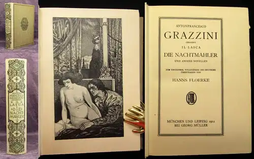 Floerke Antonfrancesco Grazzini Die Nachtmähler und andere Novellen 1912 js