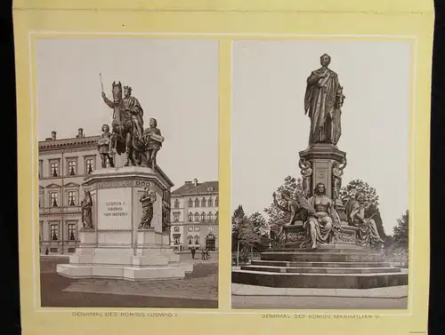 Album von München um 1890 Sehenswürdigkeiten Basilika Isarthor Frauenkirche js