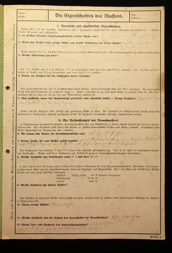 Werk- und Arbeitsblätter für Wasserinstallation und Heizungsbau 1935 Handwerk js