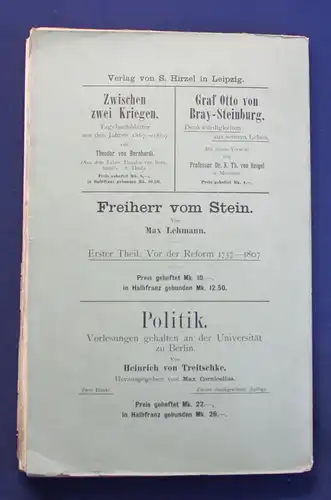 Becker Der Dresdner Friede und die Politik Brühls 1. Band 1902 Geschichte js