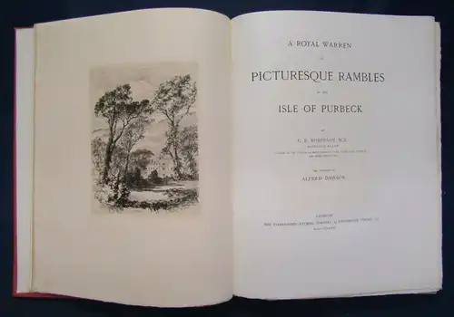 Robinson A Royal Warren or Picturesque Rambles in the Isle of Purbeck 1882 sf