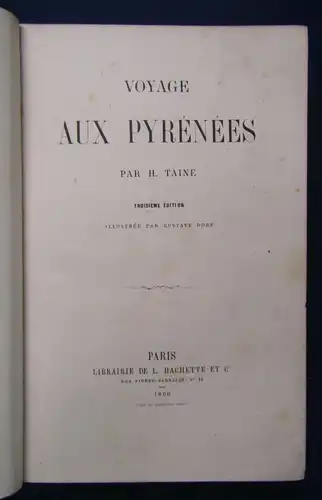 Taine Voyage Aux Pyrenees 1860 Illustration von Gustav Dore Belletristik js