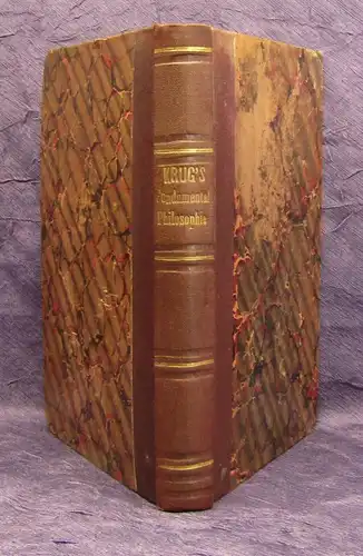 Krug, Traugott Wilhelm Fundamentalphilosophie 1818 Lyrik Literatur js