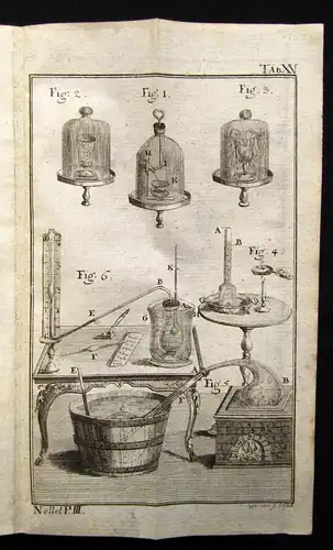 Nollet Vorlesungen über die Experimental-Lehre 3.Theil Bd.3 und Bd.4 1751 js