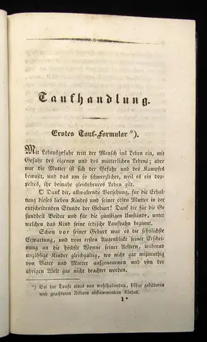 Schlez Evangelische Kirchen- Agende für Prediger 1834 Religion Kirche Glaube js