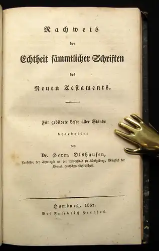 Schollmeyer Jesus und Juda Ein Historisch-kritischer Versuch 2 Bde. in 1 1836 js