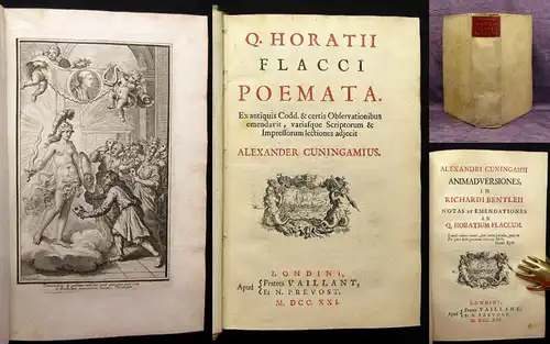 Flaccus, Horatius Q. Horatii Flacci Poemata. Ex Antiquis Codd. & Certis 1721 js