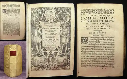 Comines Commemorationum rerum gestrim (sic) dictarumque Ludouici vndecimi 1629 j