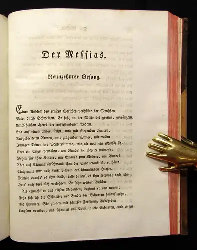 Klopstock, Friedrich Gottlieb Der Messias 2 Bde. 1780 Geschichte Christentum js