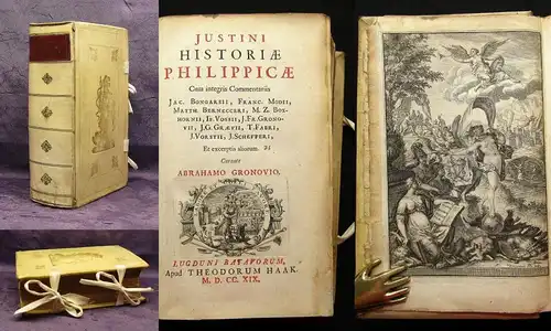 Justini (Justinus); Gronovio, Abrahamo Justini Historiae Philippicae 1719 js