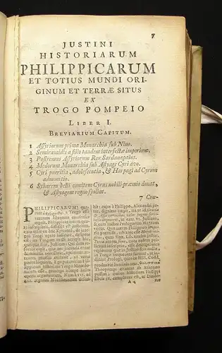 Justini (Justinus); Gronovio, Abrahamo Justini Historiae Philippicae 1719 js