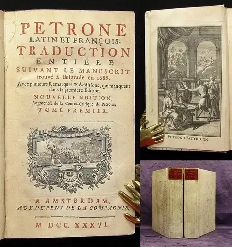 Arbiter Petrone latin francois. Traduction entiere suviant 2 Bde. 1736 js