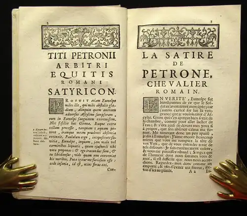 Arbiter Petrone latin francois. Traduction entiere suviant 2 Bde. 1736 js