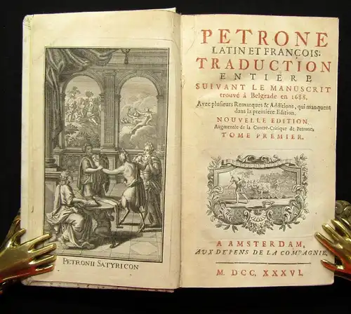 Arbiter Petrone latin francois. Traduction entiere suviant 2 Bde. 1736 js