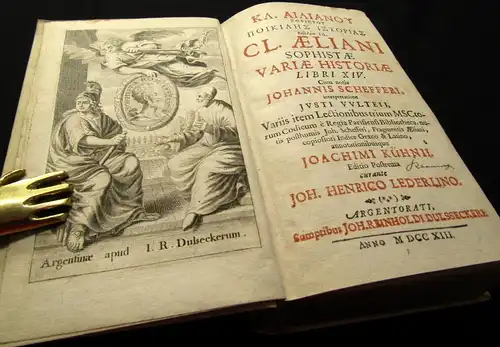 Aelianus Cl. Aeliani variae historiae libri XIV Cum notis Joannis Schefferi 1662