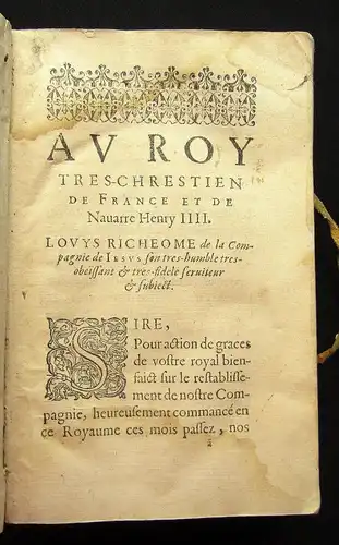 Richeome, Luis Le pelerin de Lorete 1604 Geschichte Theologie Erzählungen js