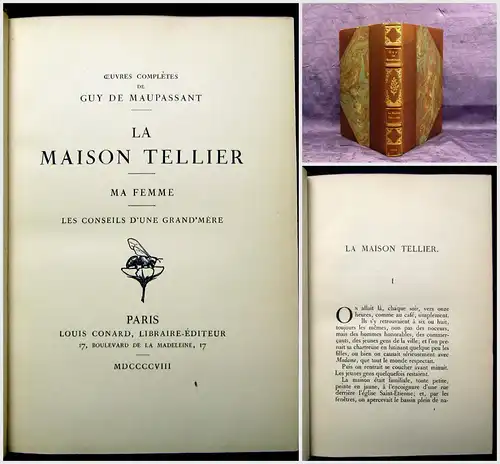 Guy de Maupassant La Maison Tellier 1908 Belletristik Lyrik Literatur mb