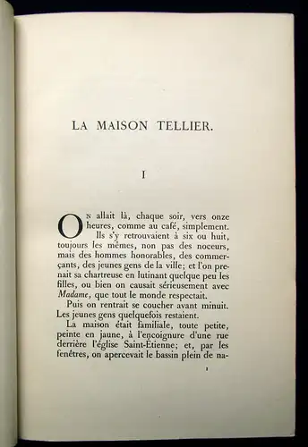 Guy de Maupassant La Maison Tellier 1908 Belletristik Lyrik Literatur mb