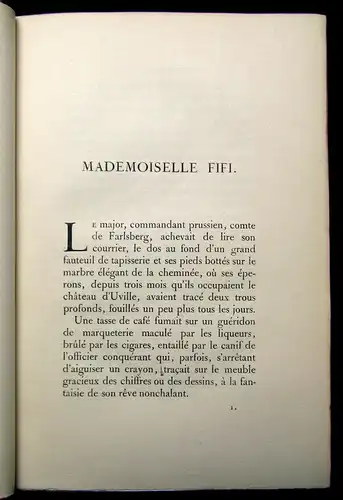 Guy de Maupassant Mademoiselle Fifi 1908 Belletristik Lyrik Literatur mb