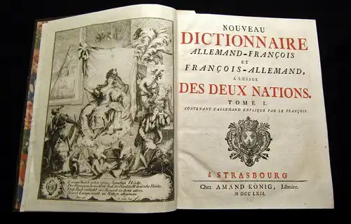 1762 Nouveau Dictionnaire Allemand-Francois et Francois-Allemand,...