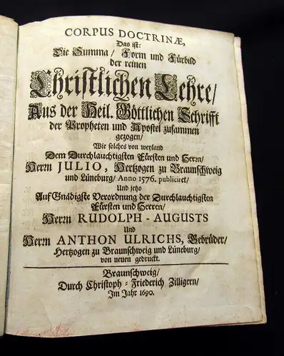 1690 Corpus Doctrinae, das ißt: Die Summa/ Form und Fürbild ... am