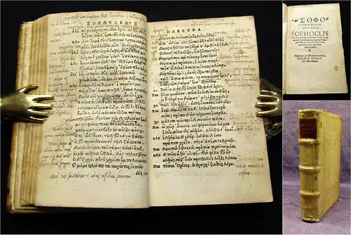 Sophocles 1534 Sophokleus Tragödiai epta / Cum Commentarijs... am