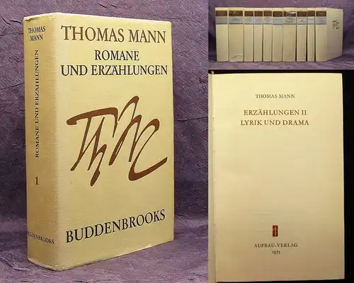 Thomas Mann Romane und Erzählungen komplett 1-10 1.Auflage 174 Or.SU Klassiker j