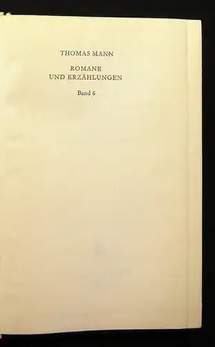 Thomas Mann Romane und Erzählungen komplett 1-10 1.Auflage 174 Or.SU Klassiker j