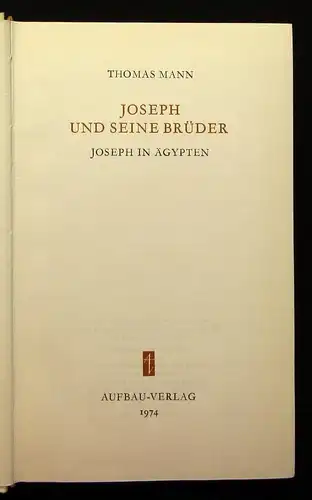 Thomas Mann Romane und Erzählungen komplett 1-10 1.Auflage 174 Or.SU Klassiker j