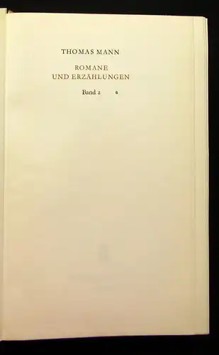 Thomas Mann Romane und Erzählungen komplett 1-10 1.Auflage 174 Or.SU Klassiker j