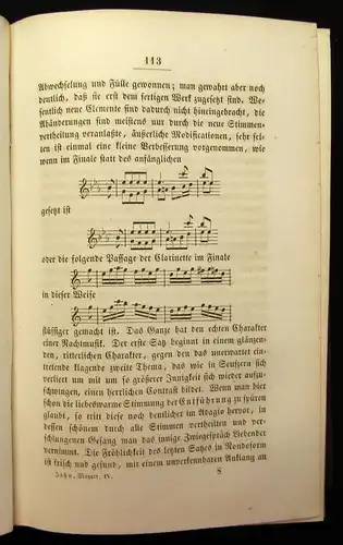 Jahn W. A. Mozart Bände 1-4 komplett 1856/58 Kunst Noten Instrumente Kultur