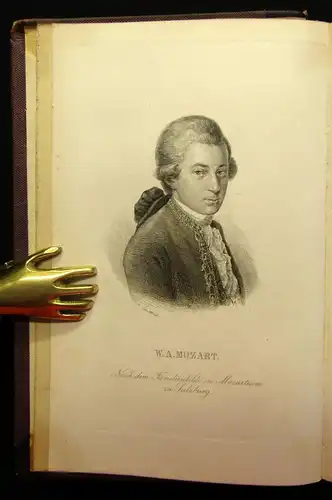 Jahn W. A. Mozart Bände 1-4 komplett 1856/58 Kunst Noten Instrumente Kultur