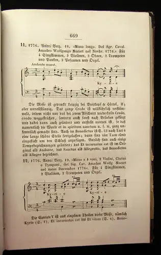 Jahn W. A. Mozart Bände 1-4 komplett 1856/58 Kunst Noten Instrumente Kultur