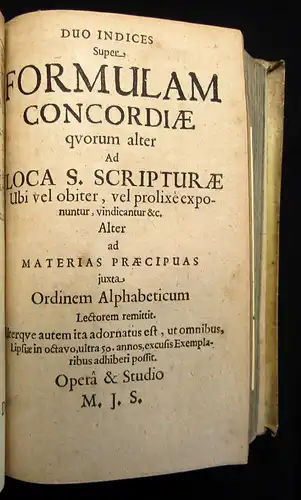 Luther Concordia. Pia Et Unanimi consensu Repetita Confessio Fidei Et... 1677 js