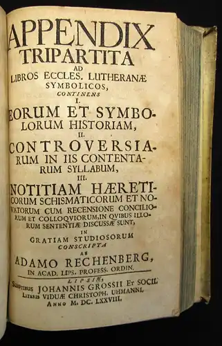 Luther Concordia. Pia Et Unanimi consensu Repetita Confessio Fidei Et... 1677 js