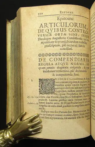 Luther Concordia. Pia Et Unanimi consensu Repetita Confessio Fidei Et... 1677 js