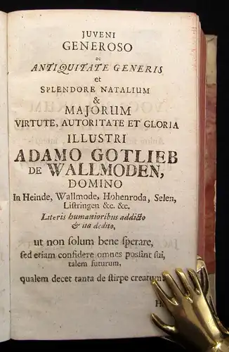 Köcher Historiam Vokabulorum Linguae Latinae, 2 Bände in 1 Buch 1718, 1747 js