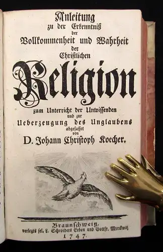 Köcher Historiam Vokabulorum Linguae Latinae, 2 Bände in 1 Buch 1718, 1747 js