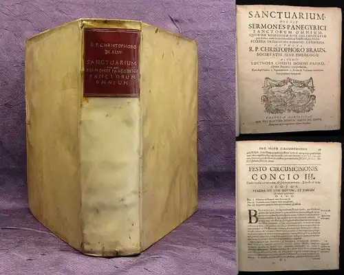 Braun Sancturarium; hoc est Sermones panegyrici sanctorum omnium, quorum 1677 js