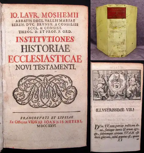 Mosheim Institutiones Historiae Ecclesiasticae, Novi Testament 2 in 1 1718/1726
