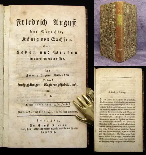 Becker Friedrich August der Gerechte, König von Sachsen Leben und Wirken 1818 js
