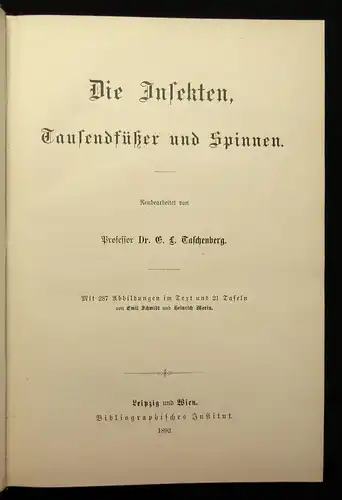 Brehm Tierleben Die Säugetiere 9. Bd apart 1892 Naturwissenschaften Tiere js