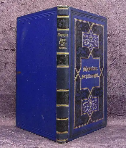 Schopenhauer Arthur Ueber Religion und Schicksal 1891 Lyrik Literatur js