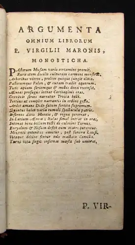 Maronis Virgilius, Publius Opera Accurante 1749 Politik Recht Geschichte js